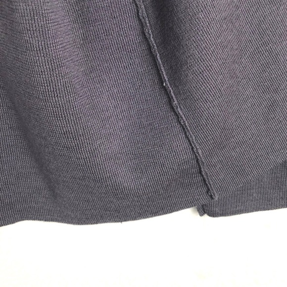 EILEEN FISHER Italian Yarn Open Cardigan Women's Sz L Purple Gray L/S Sweater - Picture 5 of 9